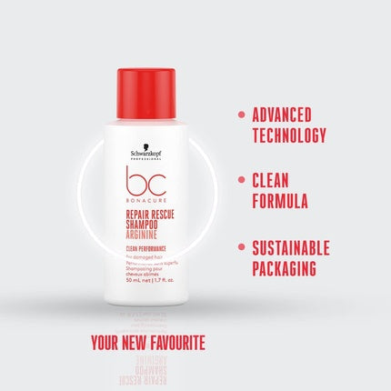 Șampon, Schwarzkopf, Repair Rescue, alb, mini 50ml