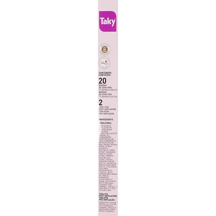 Benzi depilatoare, Taky, uleiuri naturale, 20 buc, mov