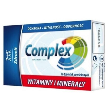 Zdrovit Complex Vitamins and Minerals, 56 Tablete