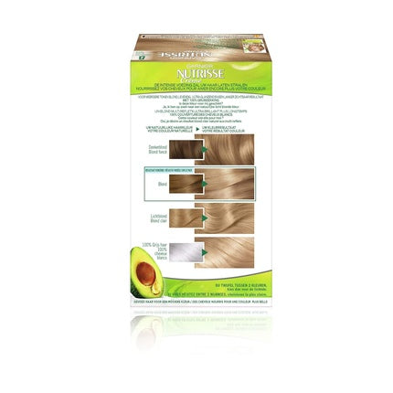 Vopsea de păr, Garnier, Nutrisse 80, blond vanilie