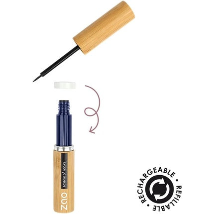 Eyeliner, Zao, 072, albastru electric, eco-friendly