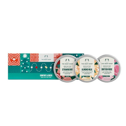 Unt de corp, The Body Shop, Comfort & Cheer, set sărbători, 3 bucăți