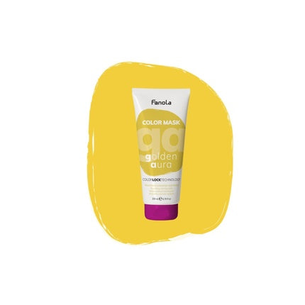 Masca coloranta par, Fanola, Color Mask Total Black, 30ml