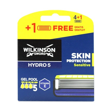 Briciuri Wilkinson Sword Hydro 5 Skin Protection, Sensitive, Albastru