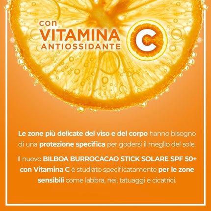 Stick protectie solara, Bilboa, SPF 50+, vitamina C