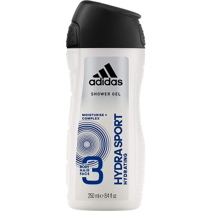 Gel de duș bărbați, adidas, Hydra Sport, 3 în 1, 250 ml