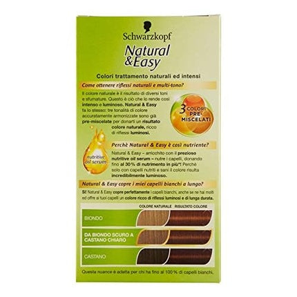 Vopsea de păr, Schwarzkopf, Natural & Easy, Light Brown Golden