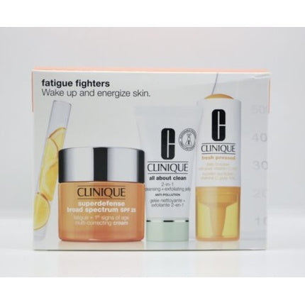 Set cremă anti-îmbătrânire Clinique Fatigue Fighters, 50ml, alb