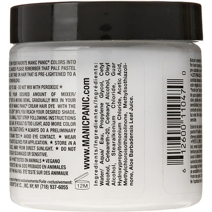 Vopsea de păr Manic Panic Pastel-Izer, alb, 118ml