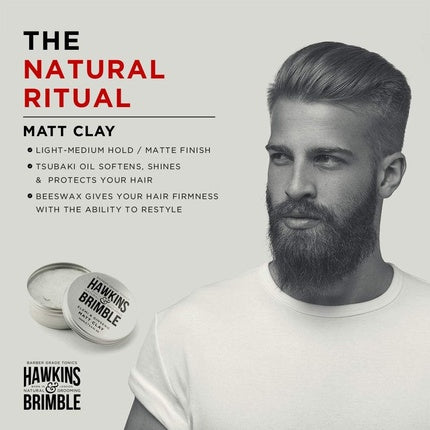 Ceară de păr mată, Hawkins & Brimble, 100ml, fără strălucire