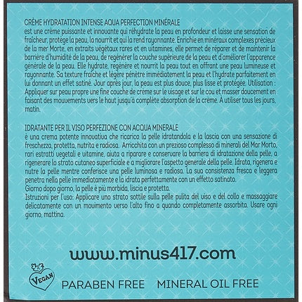 Cremă față, 417, Aqua Perfection, albastru, 50ml