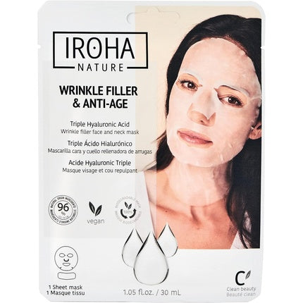 Masca de fata Iroha Nature, anti-imbatranire, acid hialuronic