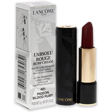 Ruj, Lancôme, L'Absolu Rouge Ruby Cream, roșu închis