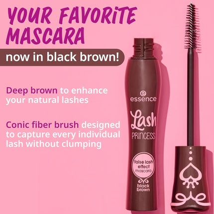 Mascara Essence Lash Princess False Lash Effect, Black Brown, 8.5 ml