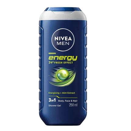 Gel de duș Nivea Men Energy, 250 ml, 3 în 1