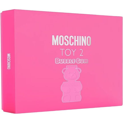 Set parfum, Moschino Toy 2, Bubble Gum, 3 piese, roz
