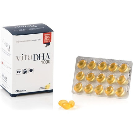 Vitadha 1000 Omega-3 DHA, Vitafusion, Softgeluri, 60 capsule