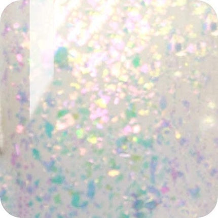 Lac Gel Polish Kinetics SolarGel Unicorn Tears #445, Culoare alb cu irizații multicolore