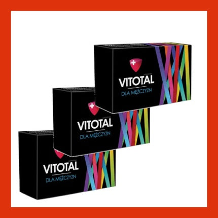 Vitotal Vitamins for Men with Magnesium, Ginseng, Zinc, and Vitamin D3 - 90 Tablets