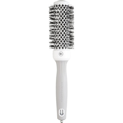 Perie de păr, Olivia Garden, Expert Blowout Shine, alb și gri