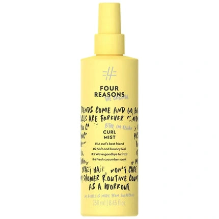 Spray de condiționare pentru păr ondulat, Four Reasons Original Curl Mist, galben, 282 g