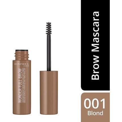 Rimmel London Wonderfull Brow, Gel de sprâncene waterproof cu fibre, 31g