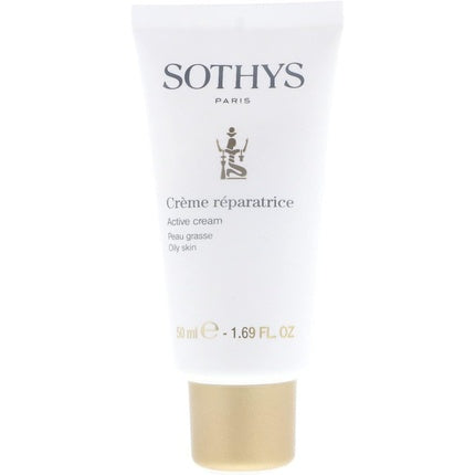 Cremă de mâini Sothys Active, piele grasă, alb
