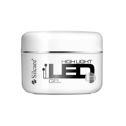 Gel unghii, Silcare, High Light LED, transparent, 100g