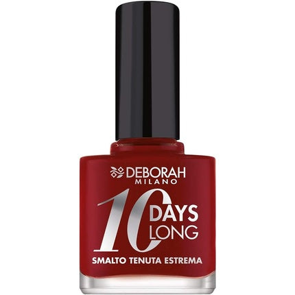 Lac de unghii Deborah Milano 10 Days Long Nail Enamel Dark Red 20 ml