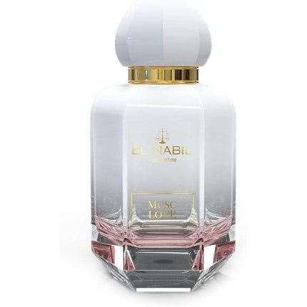 Eau de Parfum El Nabil Musc Love 50ml alb și roz