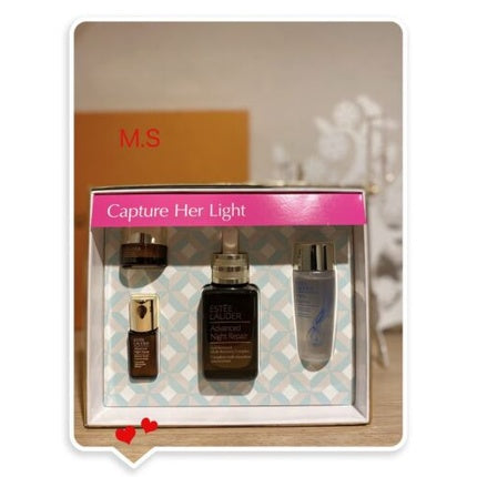 Set Îngrijire Anti-Aging, Estee Lauder, Advanced Night Repair, maro