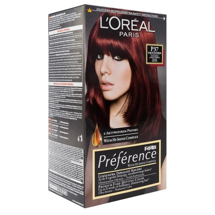 Vopsea de păr, L'Oreal Paris Feria Preference P37 Pure Plum Power