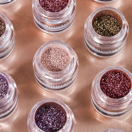 Eyeshadow, Inglot, Pure Pigment Eye Shadow 85, culoare maro cu sclipici argintii