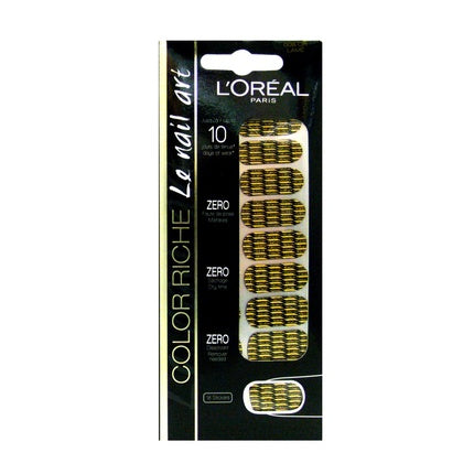 Set decupaje unghii, L'Oréal Color Riche, 10 bucăți, model leopard