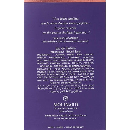Parfum Molinard Cuir EDP, violet, 75ml