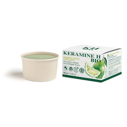 Șampon Solid Keramine H Bio pentru Păr Gras cu Centrifugat de Lămâie (55 g)
