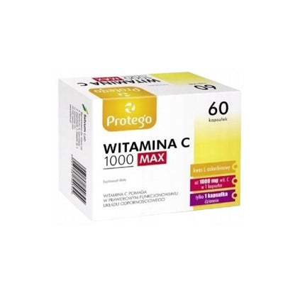 Supliment alimentar Protego Vitamin C 1000 Max, 60 capsule