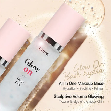 Base Hidratare Glow On, Etude House, Hydra 30ml, Finisaj Dewy
