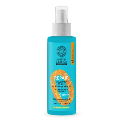 Serum de păr Natura Siberica Oblepikha Repair Keratin 20-in-1 Multi-Use, 200 ml