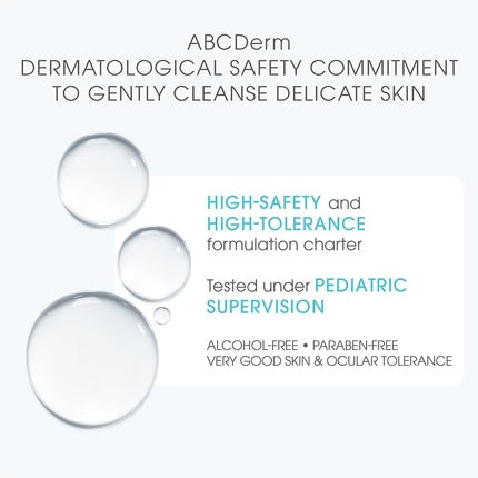 Apă micelară, Bioderma, ABCDerm H2O, 100ml, transparent