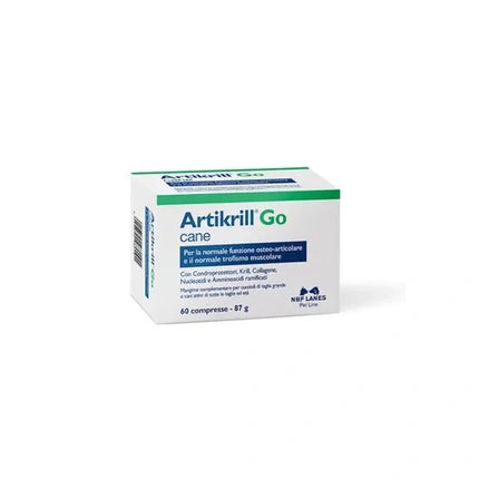 Artikrill Go, NBF Lanes Srl, pentru câini, cu Condroitină și Glucosamină