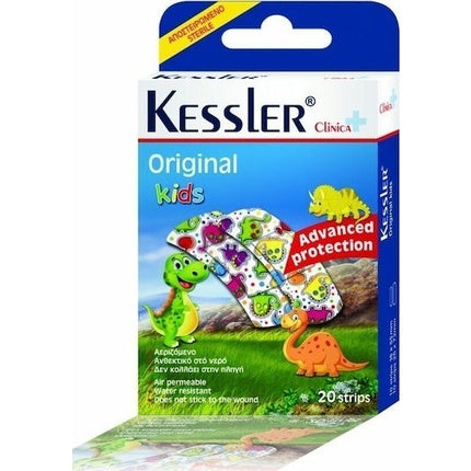 Plasturi Kessler Clinica Original, Design Dinozauri, Sterili și Impermeabili, 20 Bucăți