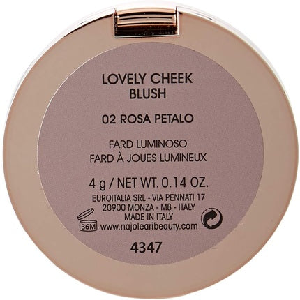 Fard de obraz, Naj Oleari, Lovely Cheek, 02 Rose Petal