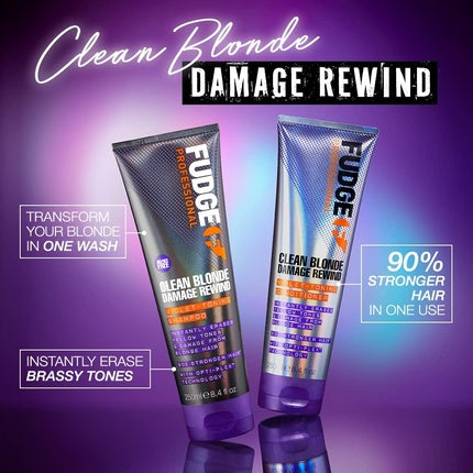 Balsam Fudge Clean Blonde Rewind cu Tonuri Violet si Reparare Legaturi 250ml