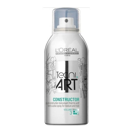 Spray de styling L'Oréal Professionnel TecniART Constructor, 150ml, argintiu