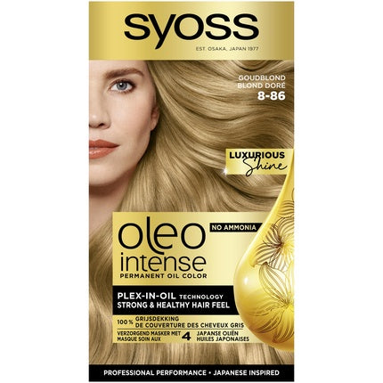 Vopsea păr Syoss Oleo Intense 8-86 blond auriu