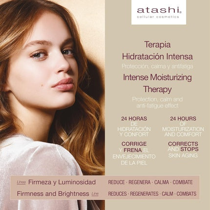 Set îngrijire ten Atashi, ser iluminator, 50 ml