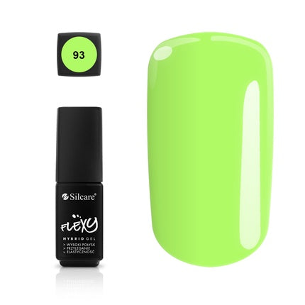 Gel Polish Silcare Flexy Hybrid Gel Nail Polish 93 Verde Electric 4.5g