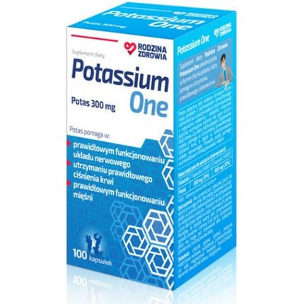 Supliment alimentar Family Health Potassium One, potasiu 300 mg, 100 capsule