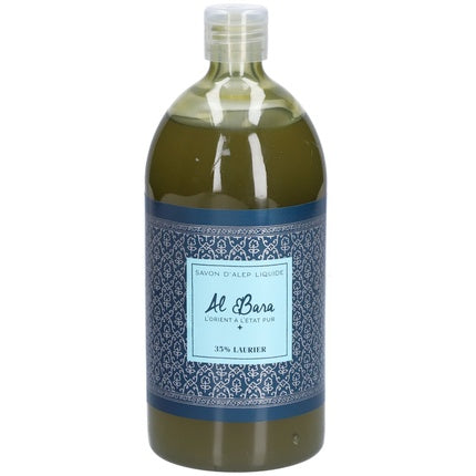 Savon lichid Al Bara, Alep Laurel 35%, ambalaj plastic, culoare verde, capacitate 447g